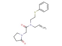 N-allyl-2-(2-oxopyrrolidin-1-yl)-N-[2-(phenylthio)ethyl]acetamide