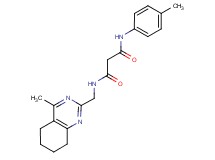 N-(4-methylphenyl)-N'-[(4-methyl-5,6,7,8-tetrahydroquinazolin-2-yl)methyl]malonamide