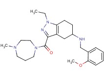 1-ethyl-N-(2-methoxybenzyl)-3-[(4-methyl-1,4-diazepan-1-yl)carbonyl]-4,5,6,7-tetrahydro-1H-indazol-5-amine