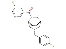 (1S*,5R*)-3-(4-fluorobenzyl)-6-[(5-fluoro-3-pyridinyl)carbonyl]-3,6-diazabicyclo[3.2.2]nonane