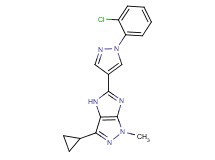 5-[1-(2-chlorophenyl)-1H-pyrazol-4-yl]-3-cyclopropyl-1-methyl-1,4-dihydroimidazo[4,5-c]pyrazole