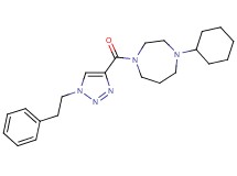 1-cyclohexyl-4-{[1-(2-phenylethyl)-1H-1,2,3-triazol-4-yl]carbonyl}-1,4-diazepane