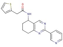 N-[2-(3-pyridinyl)-5,6,7,8-tetrahydro-5-quinazolinyl]-2-(2-thienyl)acetamide