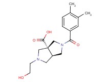 (3aR*,6aR*)-2-(3,4-dimethylbenzoyl)-5-(2-hydroxyethyl)hexahydropyrrolo[3,4-c]pyrrole-3a(1H)-carboxylic acid