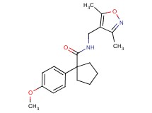 N-[(3,5-dimethylisoxazol-4-yl)methyl]-1-(4-methoxyphenyl)cyclopentanecarboxamide