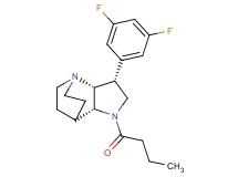 (3R*,3aR*,7aR*)-1-butyryl-3-(3,5-difluorophenyl)octahydro-4,7-ethanopyrrolo[3,2-b]pyridine