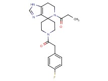 1'-[(4-fluorophenyl)acetyl]-5-propionyl-1,5,6,7-tetrahydrospiro[imidazo[4,5-c]pyridine-4,4'-piperidine]