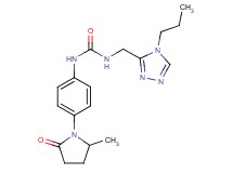 N-[4-(2-methyl-5-oxopyrrolidin-1-yl)phenyl]-N'-[(4-propyl-4H-1,2,4-triazol-3-yl)methyl]urea