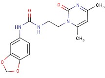 N-1,3-benzodioxol-5-yl-N'-[2-(4,6-dimethyl-2-oxopyrimidin-1(2H)-yl)ethyl]urea