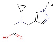 {cyclopropyl[(1-methyl-1H-pyrazol-4-yl)methyl]amino}acetic acid