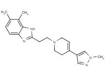 6,7-dimethyl-2-{2-[4-(1-methyl-1H-pyrazol-4-yl)-3,6-dihydropyridin-1(2H)-yl]ethyl}-1H-benzimidazole