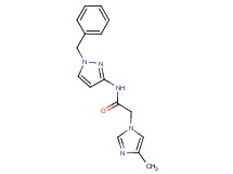 N-(1-benzyl-1H-pyrazol-3-yl)-2-(4-methyl-1H-imidazol-1-yl)acetamide