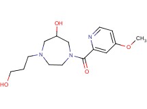 1-(3-hydroxypropyl)-4-[(4-methoxypyridin-2-yl)carbonyl]-1,4-diazepan-6-ol