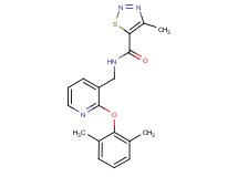 N-{[2-(2,6-dimethylphenoxy)pyridin-3-yl]methyl}-4-methyl-1,2,3-thiadiazole-5-carboxamide