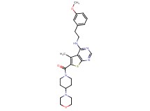 N-[2-(3-methoxyphenyl)ethyl]-5-methyl-6-{[4-(4-morpholinyl)-1-piperidinyl]carbonyl}thieno[2,3-d]pyrimidin-4-amine