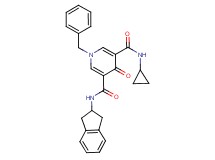1-benzyl-N-cyclopropyl-N'-(2,3-dihydro-1H-inden-2-yl)-4-oxo-1,4-dihydro-3,5-pyridinedicarboxamide