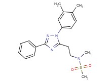 N-{2-[1-(3,4-dimethylphenyl)-3-phenyl-1H-1,2,4-triazol-5-yl]ethyl}-N-methylmethanesulfonamide