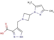 4-{[3-(3,5-dimethyl-1H-pyrazol-1-yl)azetidin-1-yl]methyl}-1H-pyrazole-3-carboxylic acid