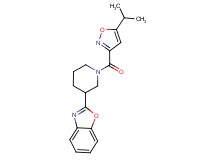 2-{1-[(5-isopropyl-3-isoxazolyl)carbonyl]-3-piperidinyl}-1,3-benzoxazole