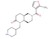rel-(4aS,8aR)-6-(2-methyl-3-furoyl)-1-(4-piperidinylmethyl)octahydro-1,6-naphthyridin-2(1H)-one hydrochloride