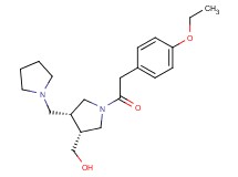 [(3R*,4R*)-1-[(4-ethoxyphenyl)acetyl]-4-(pyrrolidin-1-ylmethyl)pyrrolidin-3-yl]methanol
