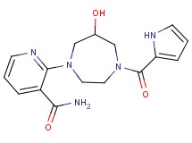 2-[6-hydroxy-4-(1H-pyrrol-2-ylcarbonyl)-1,4-diazepan-1-yl]nicotinamide
