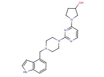 1-{2-[4-(1H-indol-4-ylmethyl)piperazin-1-yl]pyrimidin-4-yl}pyrrolidin-3-ol