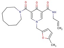 N-allyl-5-(1-azocanylcarbonyl)-1-[(5-methyl-2-furyl)methyl]-4-oxo-1,4-dihydro-3-pyridinecarboxamide
