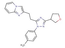 2-{2-[1-(4-methylphenyl)-3-(tetrahydrofuran-3-yl)-1H-1,2,4-triazol-5-yl]ethyl}imidazo[1,2-a]pyridine