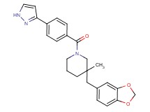 3-(1,3-benzodioxol-5-ylmethyl)-3-methyl-1-[4-(1H-pyrazol-3-yl)benzoyl]piperidine