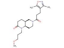 (4aS*,8aR*)-6-[3-(3,5-dimethylisoxazol-4-yl)propanoyl]-1-(3-methoxypropyl)octahydro-1,6-naphthyridin-2(1H)-one