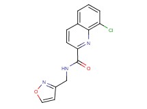 8-chloro-N-(isoxazol-3-ylmethyl)quinoline-2-carboxamide