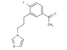 1-{4-fluoro-3-[3-(1H-imidazol-1-yl)propyl]phenyl}ethanone