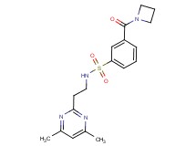 3-(azetidin-1-ylcarbonyl)-N-[2-(4,6-dimethylpyrimidin-2-yl)ethyl]benzenesulfonamide