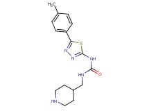 N-[5-(4-methylphenyl)-1,3,4-thiadiazol-2-yl]-N'-(piperidin-4-ylmethyl)urea