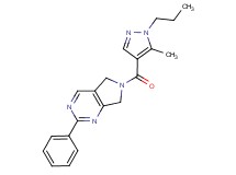 6-[(5-methyl-1-propyl-1H-pyrazol-4-yl)carbonyl]-2-phenyl-6,7-dihydro-5H-pyrrolo[3,4-d]pyrimidine