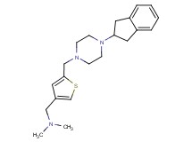 1-(5-{[4-(2,3-dihydro-1H-inden-2-yl)piperazin-1-yl]methyl}-3-thienyl)-N,N-dimethylmethanamine