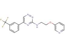 N-[2-(3-pyridinyloxy)ethyl]-5-[3-(trifluoromethyl)phenyl]-1,2,4-triazin-3-amine