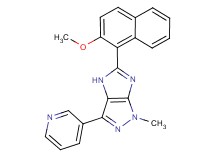 5-(2-methoxy-1-naphthyl)-1-methyl-3-pyridin-3-yl-1,4-dihydroimidazo[4,5-c]pyrazole