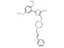 1-{[2-(2,5-dimethoxyphenyl)-5-methyl-1,3-oxazol-4-yl]methyl}-4-[(2E)-3-phenyl-2-propen-1-yl]piperazine