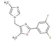 2-(3,5-difluorophenyl)-5-methyl-4-[(4-methyl-1H-imidazol-1-yl)methyl]-1,3-oxazole