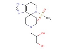 3-[5-(methylsulfonyl)-1,5,6,7-tetrahydro-1'H-spiro[imidazo[4,5-c]pyridine-4,4'-piperidin]-1'-yl]propane-1,2-diol