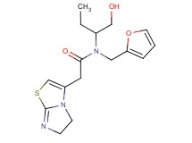 2-(5,6-dihydroimidazo[2,1-b][1,3]thiazol-3-yl)-N-(2-furylmethyl)-N-[1-(hydroxymethyl)propyl]acetamide