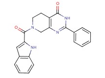 7-(1H-indol-2-ylcarbonyl)-2-phenyl-5,6,7,8-tetrahydropyrido[3,4-d]pyrimidin-4(3H)-one