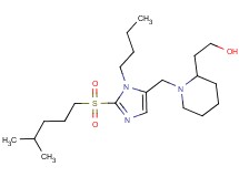 2-[1-({1-butyl-2-[(4-methylpentyl)sulfonyl]-1H-imidazol-5-yl}methyl)-2-piperidinyl]ethanol