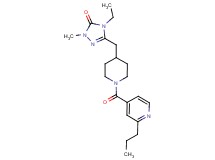 4-ethyl-2-methyl-5-{[1-(2-propylisonicotinoyl)piperidin-4-yl]methyl}-2,4-dihydro-3H-1,2,4-triazol-3-one