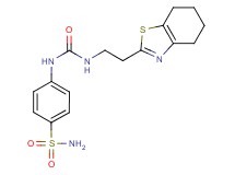 4-[({[2-(4,5,6,7-tetrahydro-1,3-benzothiazol-2-yl)ethyl]amino}carbonyl)amino]benzenesulfonamide