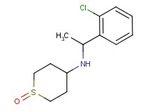 N-[1-(2-chlorophenyl)ethyl]tetrahydro-2H-thiopyran-4-amine 1-oxide