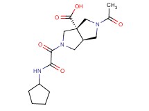 (3aS*,6aS*)-2-acetyl-5-[(cyclopentylamino)(oxo)acetyl]hexahydropyrrolo[3,4-c]pyrrole-3a(1H)-carboxylic acid