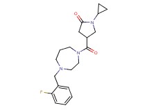 1-cyclopropyl-4-{[4-(2-fluorobenzyl)-1,4-diazepan-1-yl]carbonyl}-2-pyrrolidinone